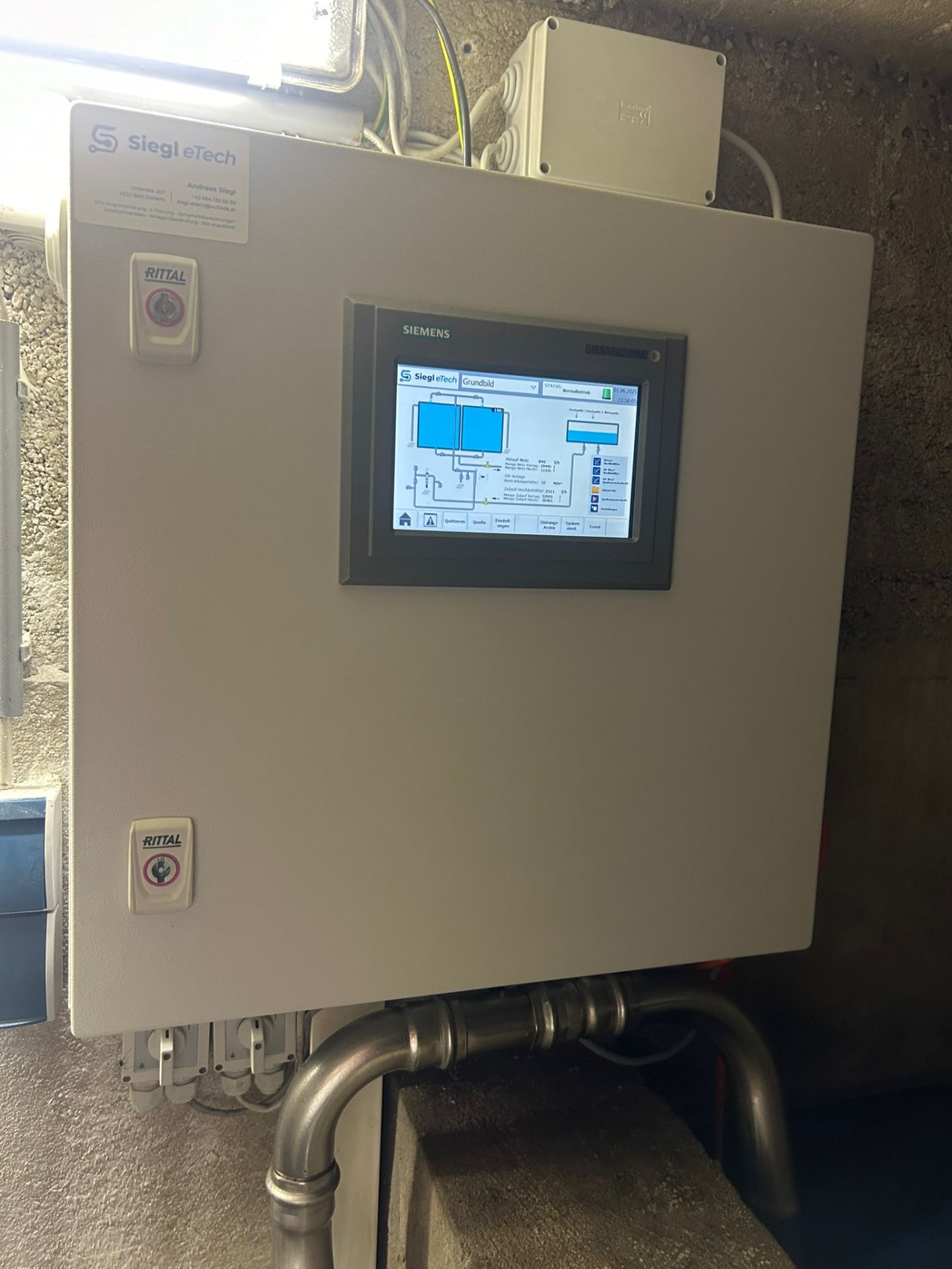 HMI Touchpanel mit Live Visualisierung
